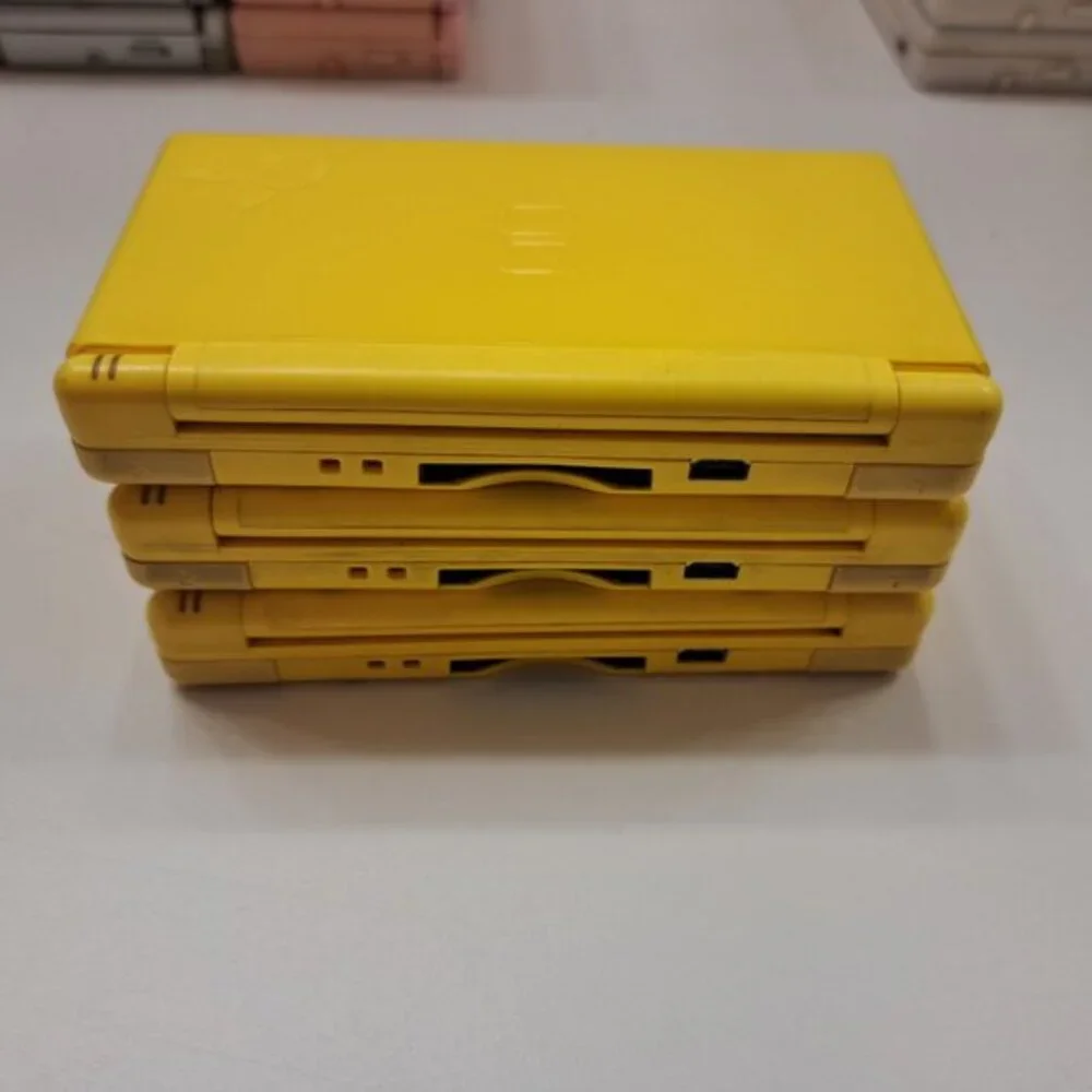 Authentic Nintendo DS Lite Console With Charger Pokémon Pikachu Edition Yellow